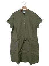 UP2FASHION Abito a maniche corte Donna Abito Taglia IT 44 cachi stile casual