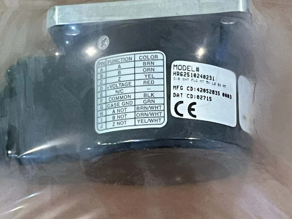 DYNAPAR Encoder HR62510240231 Series HR525-HR625 Incremental Shafted - Image 4 of 4