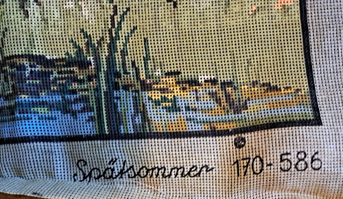 Vtg TAPEX VIENNA Austria 31x23 Needlepoint Late Summer Spatsommer 170-586 DIY - Picture 3 of 8