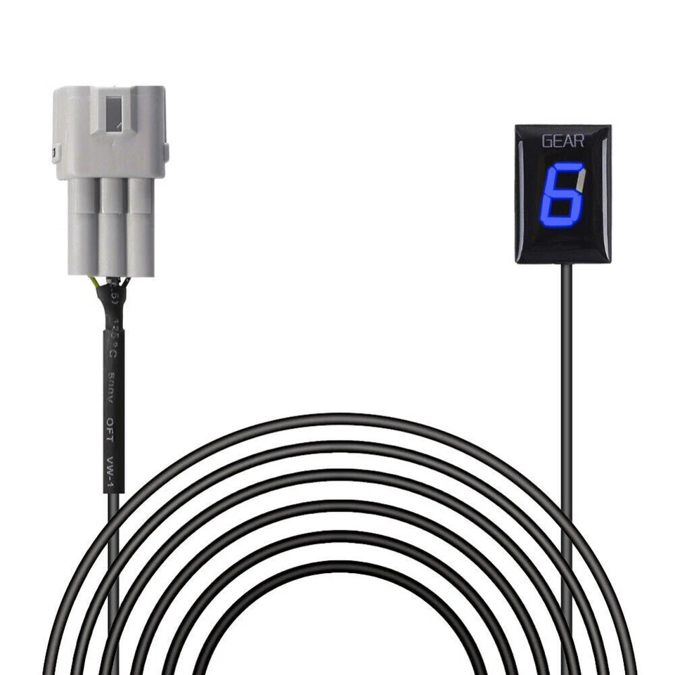 Indicador de engranaje EFI motocicletas LED azul para Suzuki GSXR1000 Intruder RMX450Z Foto 2 de 4