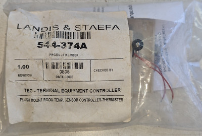 Siemens LANDIS & STAEFA 544-374A  Flush room mount temp sensor