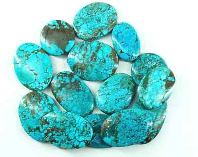 Natural Blue Turquoise Arizona 500 Ct Oval & Round Certified Loose Gemstone Lot