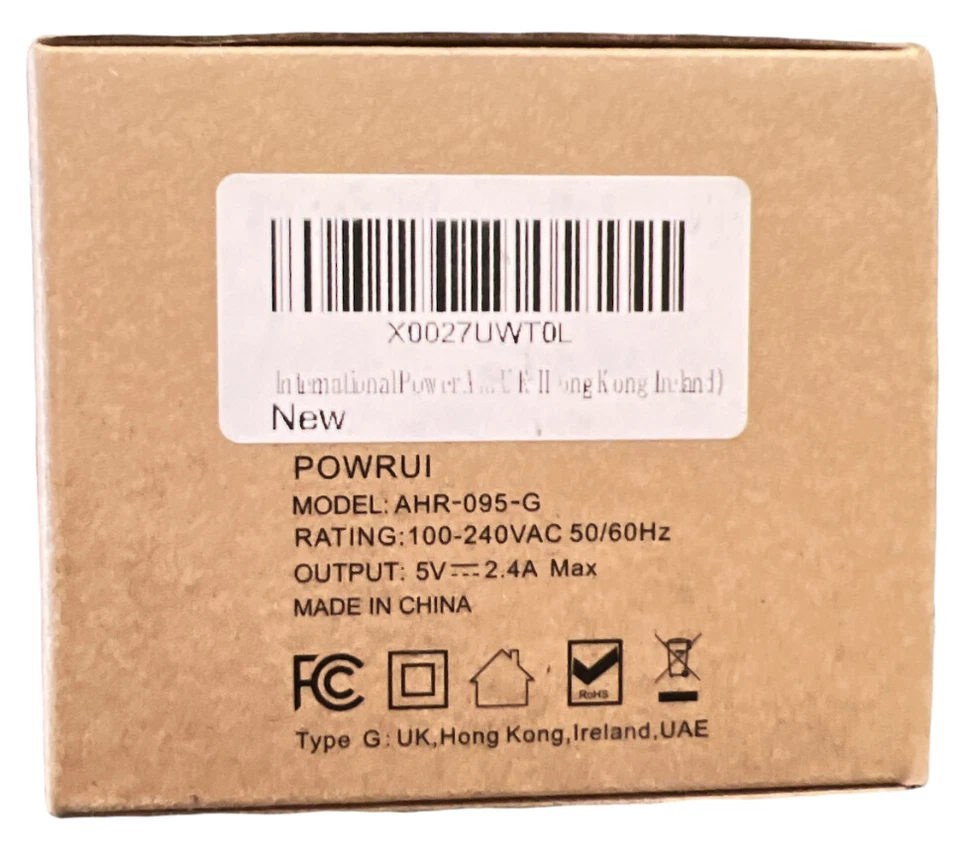 POWRUI Usb Wall Charger Surge Protector Type G (UK, HK, Ireland, UAE) - Image 2 of 2
