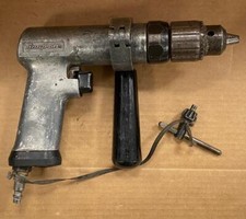 SNAP-ON PDR5A PNEUMATIC REVERSIBLE AIR DRILL W/ SNAP-ON PDAH1 HANDLE- USED.