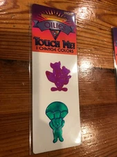 Vintage Oilies 80's/90's Liquid Crystal Stickers Teddy Bear/Plane/Parachute NIP