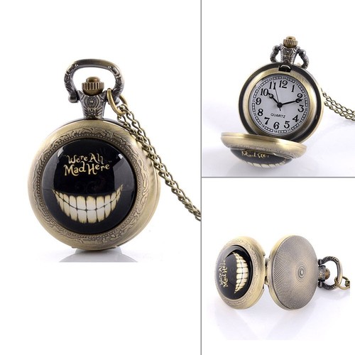 Antico orologio da tasca vintage uomo donna quarzo ciondolo catena collana miglior regalo - Foto 12 di 24