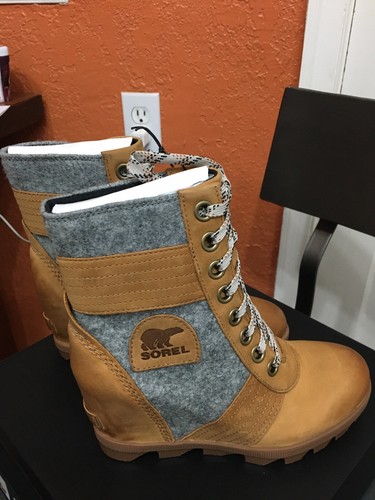 SOREL Lexie Wedge Leather Wool 