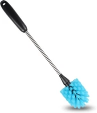 Stainless Steel Long Handled Water Bottle Brush-Flexible and Flexible Brush for