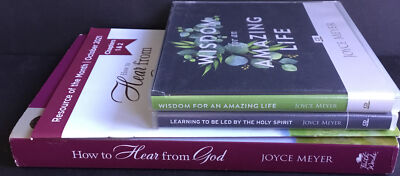 LOT OF 4 JOYCE MEYER BOOK CD NEW L07