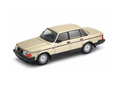 Volvo 240 GL Gold Metallic (NEX) Diecast 1:24 Scale Model - Welly 24102GLD