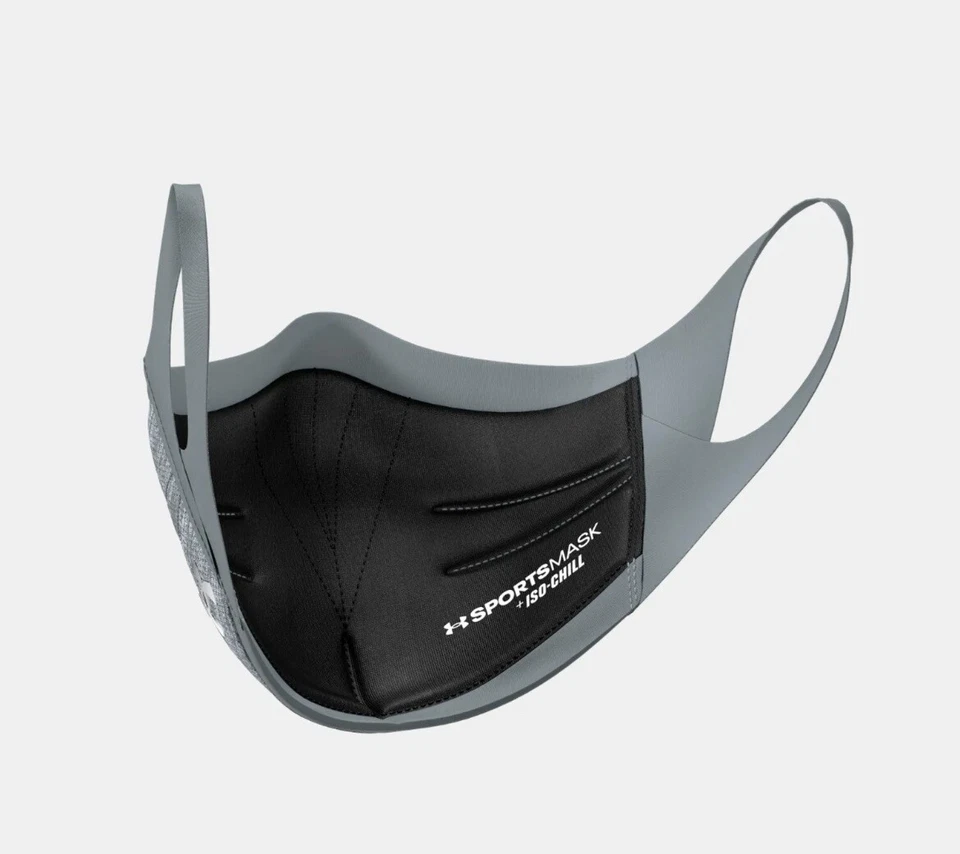 Under Armour Iso-Chill Face Mask S/M Gray Men’s Sport Cover – SHIPS FAST - Image 3 of 4