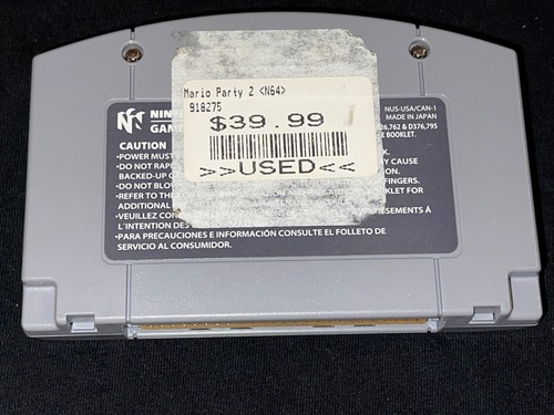 Mario Party 2 (Nintendo 64) NFR Not For Resale Cleaned Tested Authentic N64 - Picture 2 of 4