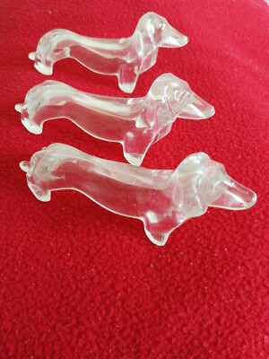 3 Dachshund Knife Doors