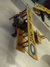 Vintage Tin toy Replica 1920 Training Airplane