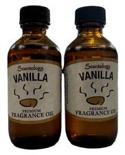 Scentolgy 2 Oz Vanilla Bottle of 100% Pure Fragrance Oil 2 Pack.Made in USA