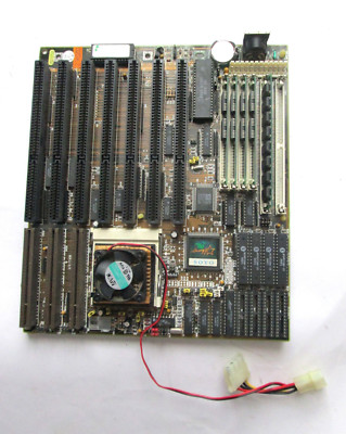 Vintage SOYO SY-025K2 RevG2 Motherboard w/ intel 486 DX2-66 CPU 8MB RAM ISA VLB