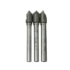 Lot of 3 Countersink Drill Bits SGS 3/8" x 82 Degrees Made in USA
