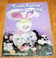 Gaylemot: "CRAFT CUTIES" FOR SPRING Booklet #GM32 - Guc - Vintage - 27 Projects