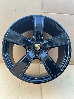 Porsche Boxter Cayman Wheel 718 911 S Black 20 OEM Front BBS 982-601-025-K-C9X
