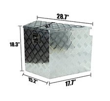 29 L X16.5 W X18.25 H Aluminum Trailer Tongue Tool Box Storage Underbody 29 L X16.5 W X18.25 H Aluminum Trailer Tongue Tool Box Storage Underbody