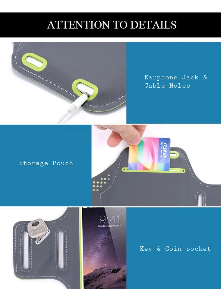 Running Armband Arm Band Phone Holder for Samsung Galaxy S24 S24+ Plus Ultra - image 4 of 4