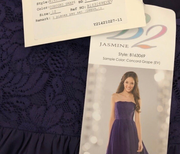 concord bridesmaid dresses New Jasmine B2 B163069 Grape Prom Party Dress Size 12 designer_9397826336 Order confidently from Kennedy Ashley Stewart Plus Size Size:AU6