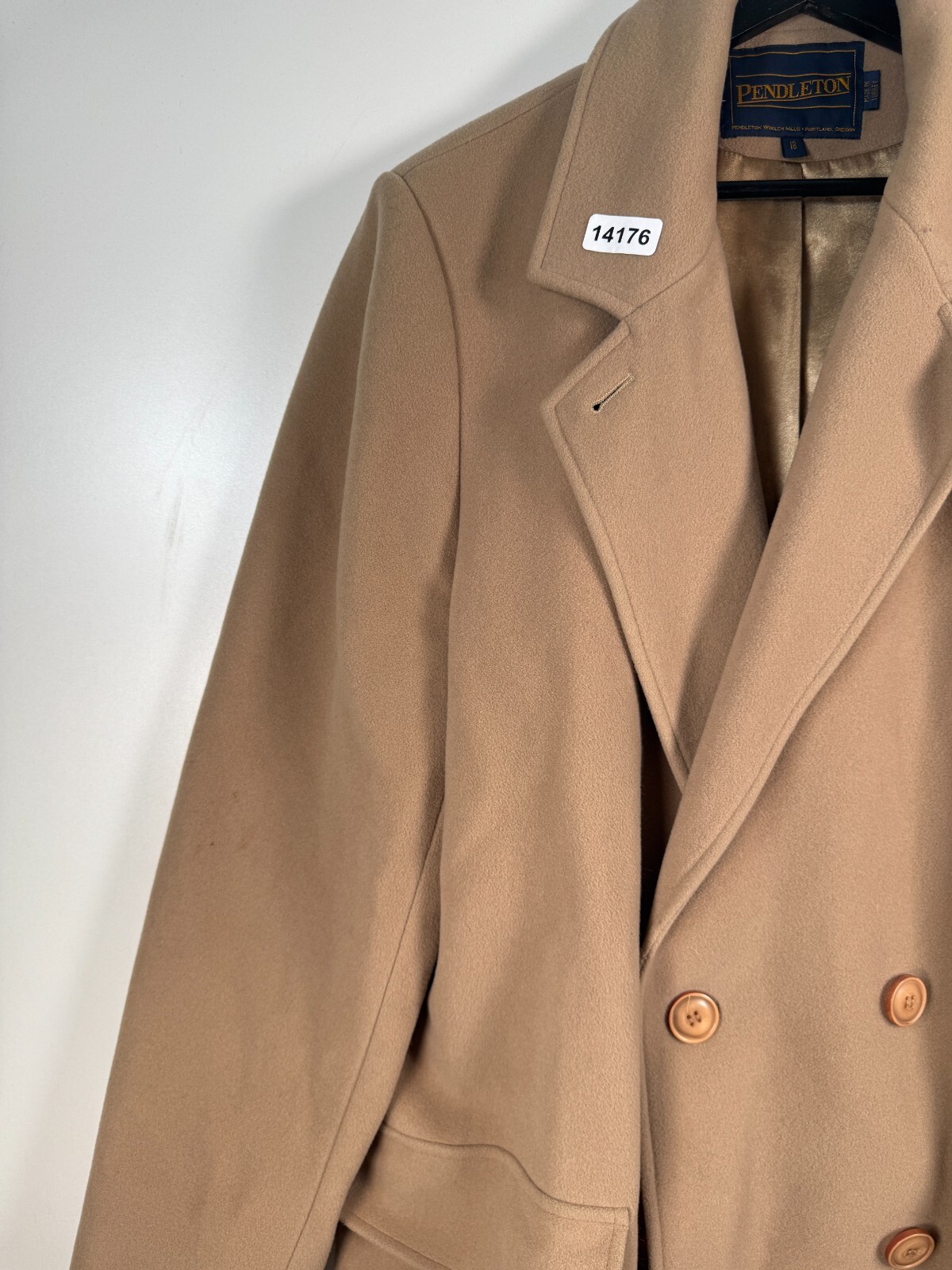 Pendleton Womens Long Belted Double Breasted Tren… - image 3