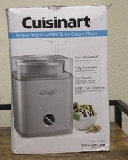 Cuisinart Pure Indulgence 2 Quart Frozen Yogurt Ice Cream Maker ICE30BC
