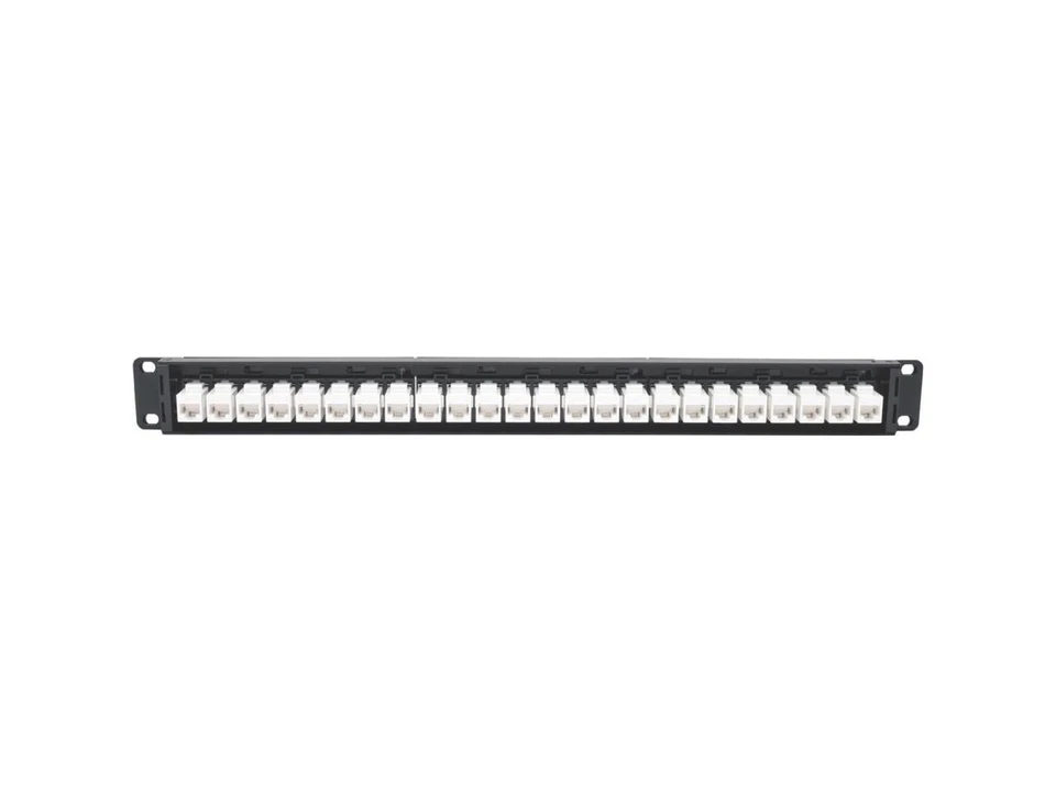 Tripp Lite N254-024-6A 24-Port Rackmount Cat6A Feedthrough Patch Panel Rj45 - Image 3 of 4