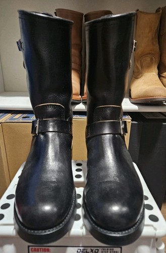John Lofgren Wabash Engineer in Black Shinki HH in Size 10D