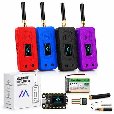 Heltec V4 Meshtastic GPS Mesh Node Case Kit ESP32 SX1262 OLED w/ 3000mAh Battery