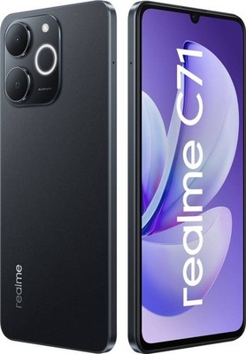 realme C71 本体、黒、6/128GB, 充電器含み realme C71 (Black, 128 GB 6 GB RAM) UMS9230E Processor 6.75 inch
