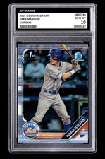 2019 Jake Mangum 1st Bowman Chrome Draft Rookie Card #BDC-95 Mets Graded 10