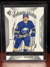 Upper Deck SP Rookie Authentics #117 Matt Savoie Sabres 2023-24 880/1299 RC