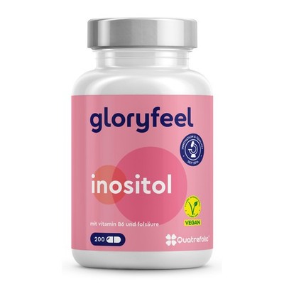 Inositol Kapseln - 2.000 mg Myo Inositol + Vitamin B6 & Folsäure (Quatrefolic )