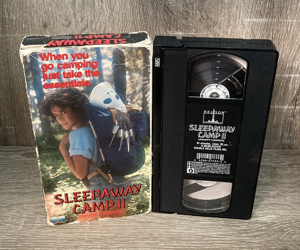 Sleepaway Camp 2 Unhappy Campers VHS Nelson Entertainment Horror 80's Slasher - Image 2 of 4
