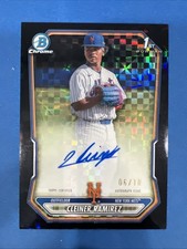 2026 Bowman Chrome 1st Auto /10 Cleiner Ramirez Black X-Fractor Mets CPA-CR RARE