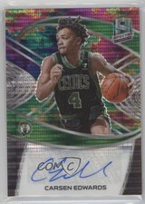 2020-21 Panini Spectra Signatures Celestial Prizm 45/49 Carsen Edwards Auto 0c6