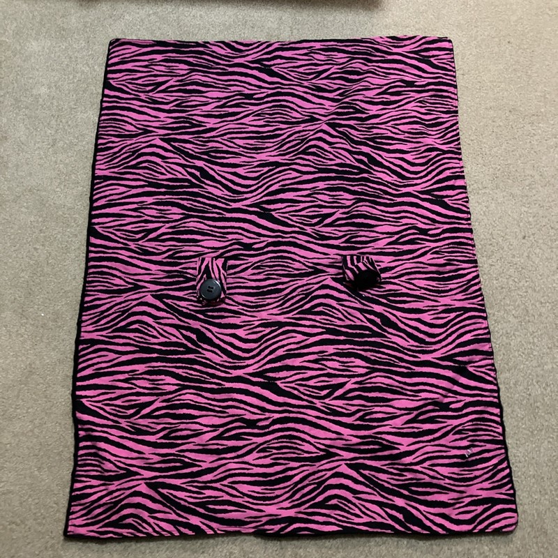 Hot Pink Zebra Fleece Infant/ Baby Car Seat Canopy/Tent/Cover Handmade