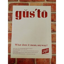 1963 - Gusto definition - Schlitz Beer - PRIN...