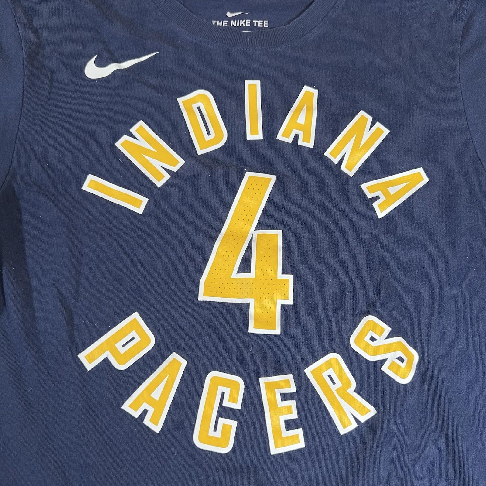 Nike Dri Fit Indiana Pacers Victor Oladipo #4 Short Sleeve T-Shirt Men's Small thumbnail 3