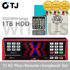 TJ Taijin Media K2 Plus Karaoke Machine 1TB Remote SongBook Korean Foreign 