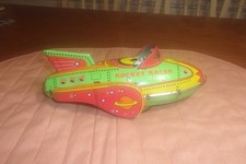 Vintage Tin Friction Rocket Racer.