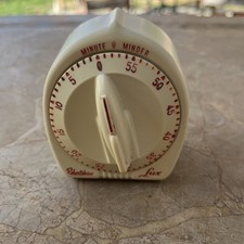 Vintage LUX Minute Minder Mechanical 60 Minut...