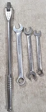 Napa 1/2" Drive 15" Breaker Bar NS57 &"3 Wrenches Tool Lot Made in the USA