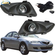 Fog Light Kit Driving Lamp For Mazda 6 2003 - 2005 Set W Switch Bulb Wiring