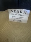Resting Beach Face Floppy Sun Hat Black Ribbon One Size Ties Tan — photo 5