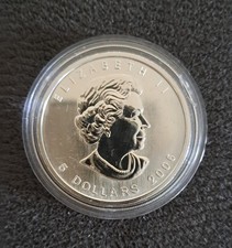 Maple Leaf Silber 999,9 1 oz Kanada 2006 In Münzkapsel