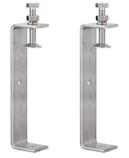 2 pc Stainless Steel C Clamps 130mm/5.12" Stable Wide Jaw Opening Tiger Clamp