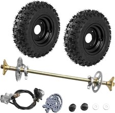 29" Rear Axle Assembly Complete Wheel Hub Kit for Go Kart Quad Trike Drift Bikes
